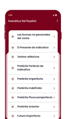 Gramática Del Español android App screenshot 2